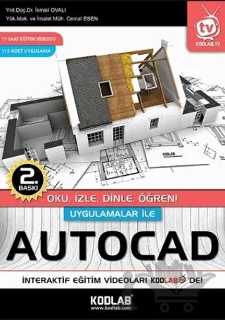 Uygulamalar İle Autocad – Cemal Esen, İsmail Ovalı – Kodlab Yayın Dağıtım kitap kapağı
