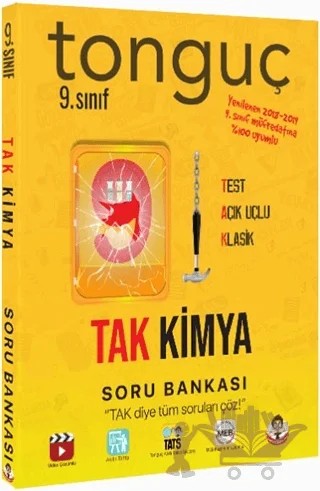 9. Sınıf TAK Kimya Soru Bankası – Kolektif – Tonguç Akademi kitap kapağı