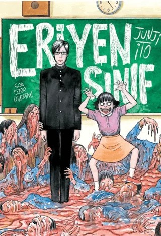 Eriyen Sınıf – Junji Ito – Kayıp Kıta Yayınları kitap kapağı