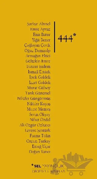444 – Kolektif – Sel Yayıncılık kitap kapağı