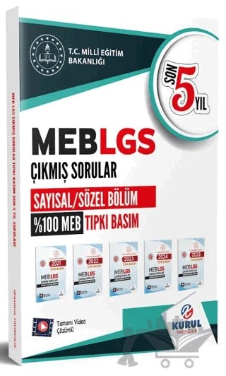 LGS Son 5 Yıl Tıpkı Basım Çıkmış Soru Kitapçıkları – Kolektif – Kurul Yayıncılık kitap kapağı