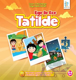 Ege ile Ece - Tatilde – Özge Mardi Bayar – Dörtgöz Yayınları kitap kapağı