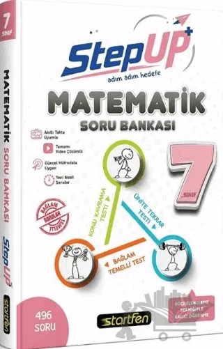 7. Sınıf Matematik StepUp Soru Bankası – Kolektif – Startfen Yayınları kitap kapağı
