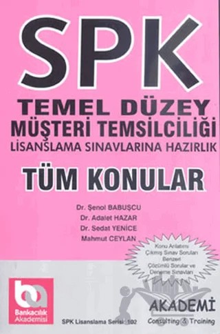SPK Temel Düzey Müşteri Temsilciliği – Kolektif – Akademi Consulting Training kitap kapağı