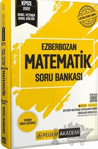 2022 KPSS Genel Yetenek Genel Kültür Ezberbozan Matematik Soru Bankası – Kolektif – Pegem Akademi Yayıncılık kitap kapağı