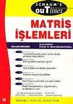 Matris İşlemleri - Schaum's – Richard Bronson, Hilmi Hacısalihoğlu – Nobel Yayın kitap kapağı