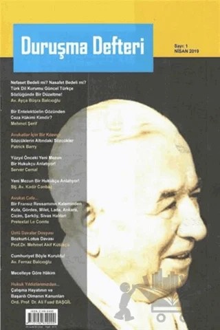 Duruşma Defteri Sayı: 1 Nisan 2019 – Erguvani Yayınevi kitap kapağı