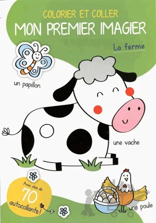 Colorier Et Coller Mon Premier İmagier: La Ferme – Kolektif – Tam Tam kitap kapağı