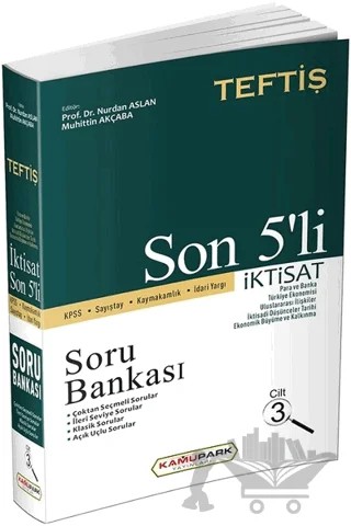 TEFTİŞ KPSS İktisat Cilt 3 Son 5'li Soru Bankası – Muhittin Akçaba, Nurdan Aslan – Temsil Kitap kitap kapağı