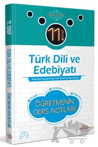 11. Sınıf Türk Dili ve Edebiyatı Öğretmenin Ders Notları – Kolektif – Editör Yayınevi kitap kapağı
