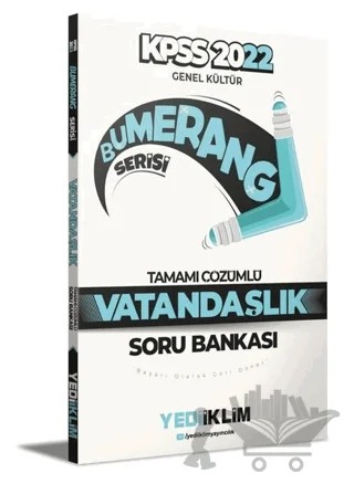 2022 KPSS Genel Kültür Bumerang Vatandaşlık Tamamı Çözümlü Soru Bankası – Kolektif – Yediiklim Yayınları kitap kapağı