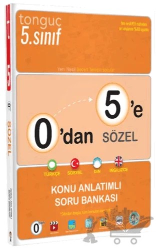 0'dan 5'e Sözel Konu Anlatımlı Soru Bankası – Kolektif – Tonguç Akademi kitap kapağı