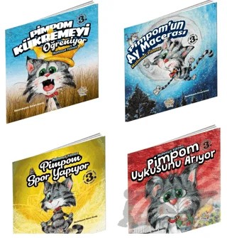 Pimpom'un Maceraları Seti - 4 Kitap – Mahmut Yılmaz – Parmak Çocuk Yayınları kitap kapağı