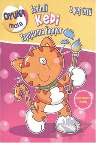 Oyuna Mola : Sevimli Kedi Yapıştırma Yapıyor – Kolektif – Parıltı Yayınları kitap kapağı