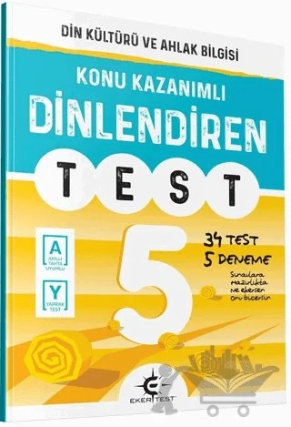 5. Sınıf Din Kültürü ve Ahlak Bilgisi Dinlendiren Test – Kolektif – Eker Test Yayınları kitap kapağı