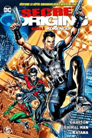 Gizli Kökenler (#8) - Grayson - Animal Man - Katana – Kolektif – Çizgi Düşler Yayınevi kitap kapağı