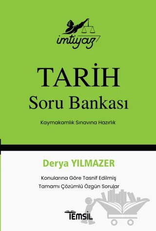 İmtiyaz Tarih Soru Bankası – Derya Yılmazer – Temsil Kitap kitap kapağı