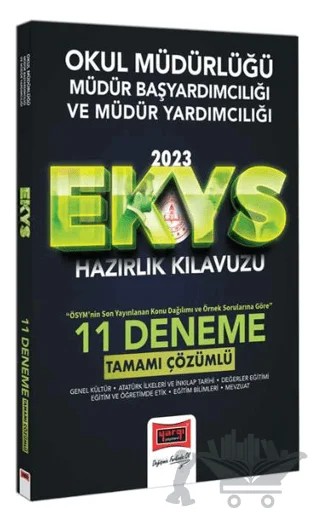Yargı Yayınları 2023 EKYS Okul Müdürlüğü Müdür Başyardımcılığı ve Müdür Yardımcılığı Tamamı Çözümlü 11 Deneme – Kolektif – Yargı Yayınevi kitap kapağı