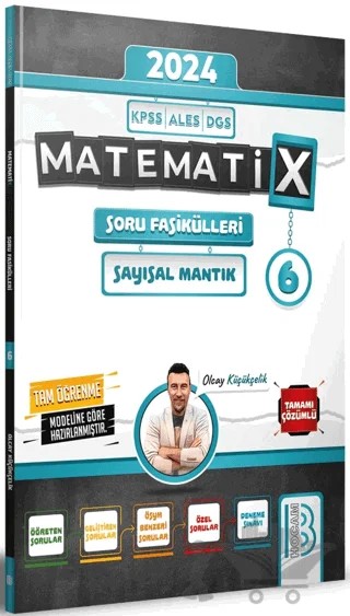 KPSS ALES DGS Matematix Soru Fasikülleri - 6 – Olcay Küçükçelik – Benim Hocam Yayınları kitap kapağı