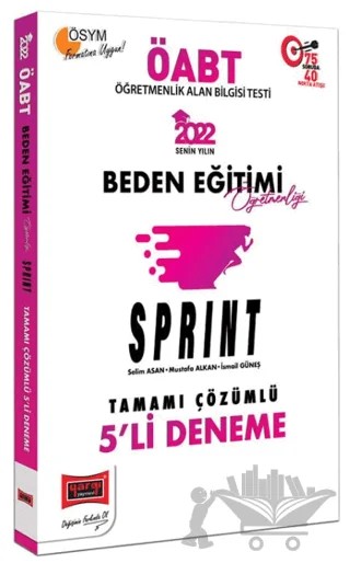 2022 ÖABT Beden Eğitimi Öğretmenliği Sprint Tamamı Çözümlü 5'li Deneme – Selim Asan, Mustafa Alkan, İsmail Güneş – Yargı Yayınevi kitap kapağı