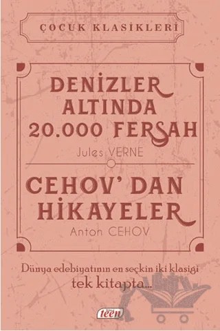 Denizler Altında 20.000 Fersah / Cehov'dan Hikayeler – Anton Pavloviç Çehov – Teen Yayıncılık kitap kapağı