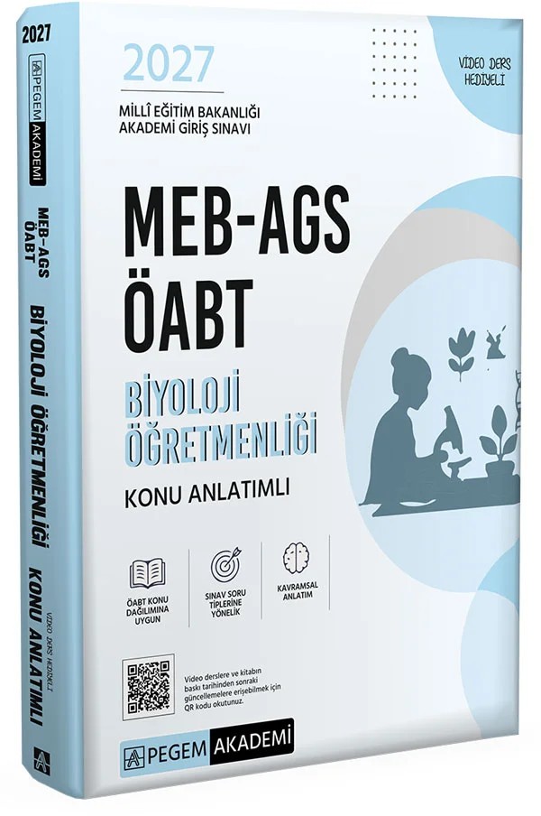 2027 MEB-AGS ÖABT Biyoloji Öğretmenliği Konu Anlatımlı – AGS ÖABT Biyoloji Öğretmenliği Konu Anlatımlı – Pegem Akademi Yayıncılık kitap kapağı