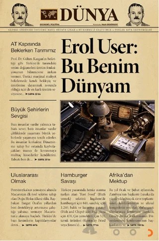 Bu Benim Dünyam – Erol User – Cinius Yayınları kitap kapağı