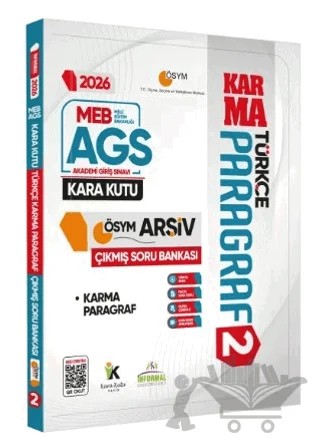 2026 MEB-AGS Türkçenin Kara Kutusu PARAGRAF 2 KARMA ÖSYM Çıkmış Soru Bankası Dijital Çözümlü – Kolektif – Karakutu Yayın kitap kapağı