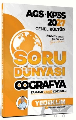 2027 AGS- KPSS Genel Kültür Coğrafya Soru Dünyası – Kolektif – Yediiklim Yayınları kitap kapağı