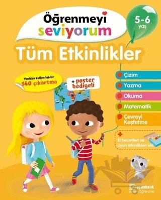 Tüm Etkinlikler - Öğrenmeyi Seviyorum 5-6 Yaş – Kolektif – Uçanbalık Yayıncılık kitap kapağı