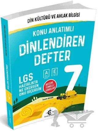 7. Sınıf Din Kültürü ve Ahlak Bilgisi Dinlendiren Defter – İzzet Eker – Eker Test Yayınları kitap kapağı