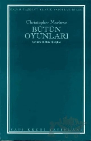 Bütün Oyunları – Christopher Marlowe – Yapı Kredi Yayınları kitap kapağı
