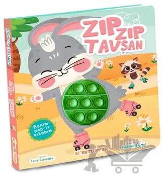 Benim Pop - İt Kitabım Zıp Zıp Tavşan (Tak Çıkar) – Esra Canoğlu – Bi Kutu Oyun kitap kapağı