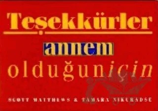 Teşekkürler Annem Olduğun İçin – Scott Matthews – Oğlak Yayıncılık kitap kapağı