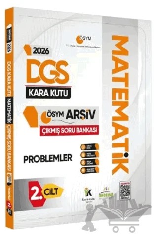 2026 DGS MATEMATİK Kara Kutu 2.Cilt PROBLEMLER ÖSYM Çıkmış Soru Bankası Konu Ö. Dijital Çözümlü – Kolektif – Karakutu Yayın kitap kapağı