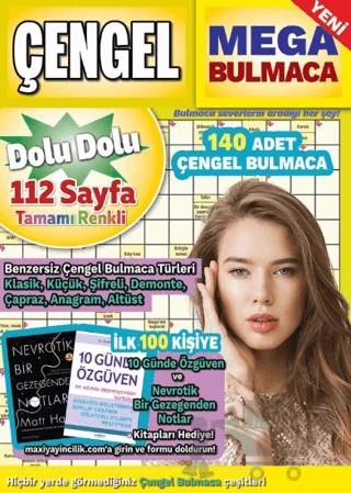 Mega Çengel Bulmaca 21 – Bertan Kodamanoğlu – Maxi Yayıncılık kitap kapağı