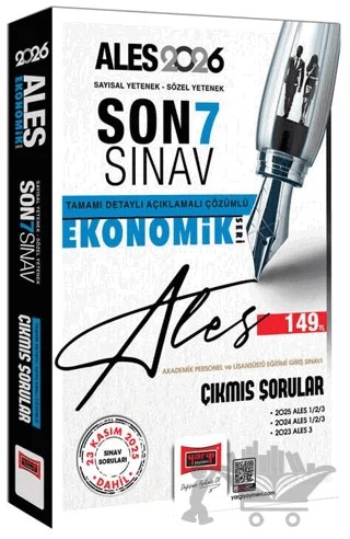 2026 ALES Sayısal-Sözel Yetenek Son 7 Sınav Çıkmış Sorular (Ekonomik Seri) – Kolektif – Yargı Yayınevi kitap kapağı