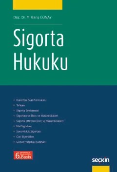 Sigorta Hukuku – M. Barış Günay – Seçkin Yayıncılık kitap kapağı
