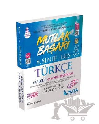 8. Sınıf LGS Türkçe Mutlak Başarı Fasikül ve Soru Bankası – Mustafa Güneser – Muba Yayınları kitap kapağı