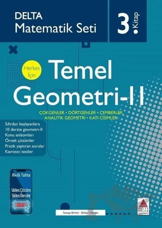 Temel Geometri 2 – Birkan Dündar, Tuncay Birinci – Delta Kültür Yayınevi kitap kapağı