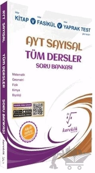 AYT Sayısal Tüm Dersler Soru Bankası – Fatih Türkmen – Karekök Yayıncılık kitap kapağı