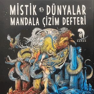 Mistik Dünyalar - Mandala Çizim Defteri – Kolektif – Romos Yayınları kitap kapağı