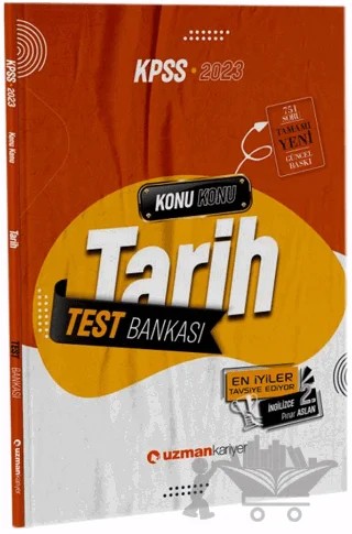 2023 KPSS Tarih Test Bankası Yaprak Test – Bülent Tuncer – Uzman Kariyer Yayınları kitap kapağı