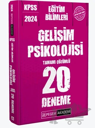 2024 KPSS Eğitim Bilimleri Gelişim Psikolojisi 20 Deneme – Kolektif – Pegem Akademi Yayıncılık kitap kapağı