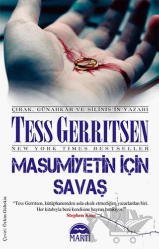 Masumiyetin İçin Savaş – Tess Gerritsen – Martı Yayınları kitap kapağı