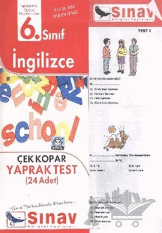 6. Sınıf İngilizce Çek Kopar Yaprak Test (24 Adet) – Kolektif – Sınav Yayınları kitap kapağı