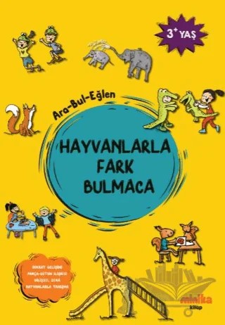 Hayvanlarla Fark Bulmaca – Kolektif – Minika kitap kapağı