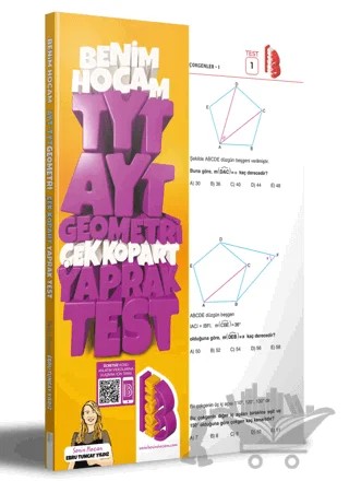 TYT - AYT Geometri Çek Kopar Yaprak Test – Ebru Tuncay Yıldız – Benim Hocam Yayınları kitap kapağı