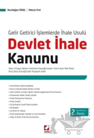 Devlet İhale Kanunu – Nurdoğan Ünal, Mesut Erol – Seçkin Yayıncılık kitap kapağı