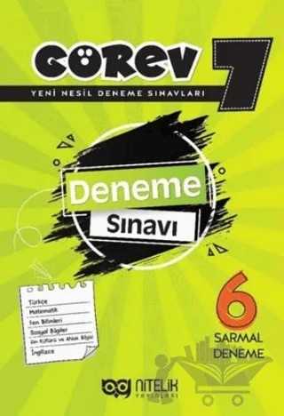 Görev 7 Deneme Sınavı (6 Sarmal Deneme) – Kolektif – Nitelik Yayınları - Bayilik kitap kapağı